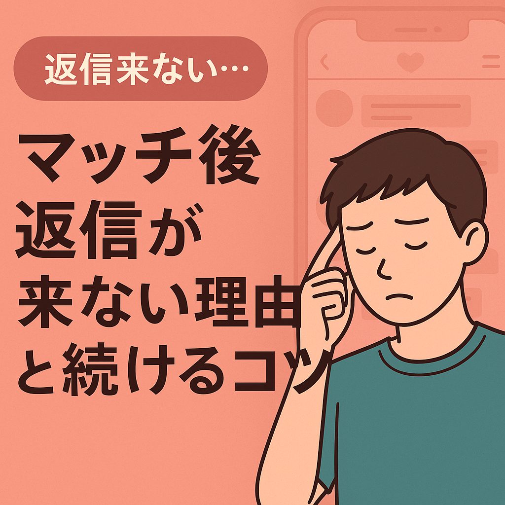 返信こない…？】マッチ後のやり取りが止まる原因と続けるコツ - となりの恋バナ
